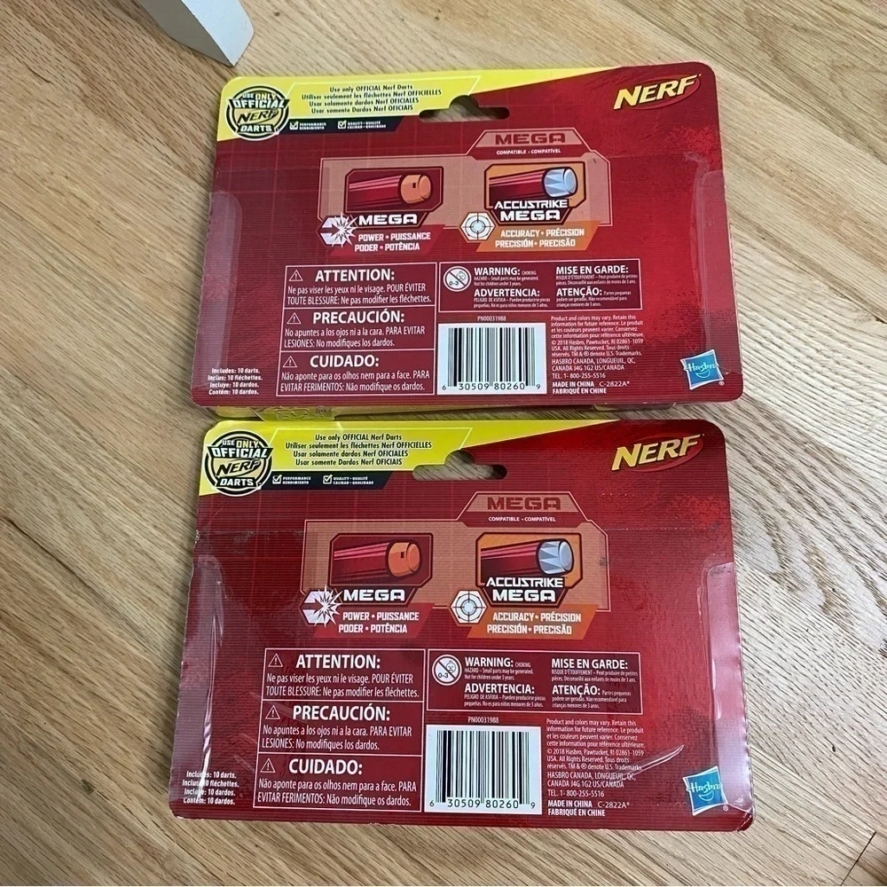 Nerf Mega Bullet Bundle Lot NEW 10X Foam Kids Toy 2 Packs